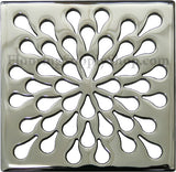 Ebbe Unique Square Shower Drain Grate Splash