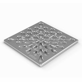 Splash pattern stainless steel Ebbe shower drain grate Polished Chrome