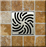 Ebbe Unique Square Shower Drain Grate Twister