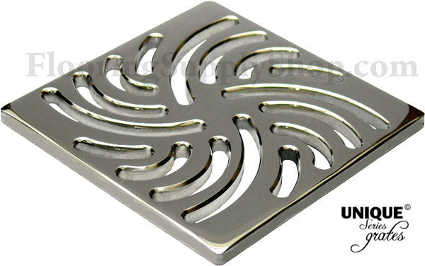Ebbe Unique Square Shower Drain Grate Twister