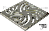 Ebbe Unique Square Shower Drain Grate Twister