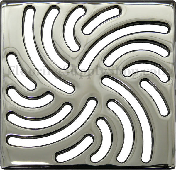 Ebbe Unique Square Shower Drain Grate Twister