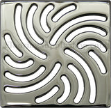 Ebbe Unique Square Shower Drain Grate Twister