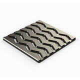 Ebbe Drains Unique Square Shower Drain Grate - Trend Brushed Nickel