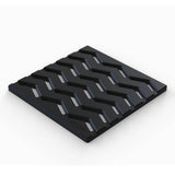 Ebbe Drains Unique Square Shower Drain Grate - Trend Matte Black