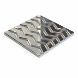 Ebbe Drains Unique Square Shower Drain Grate - Trend Polished Chrome