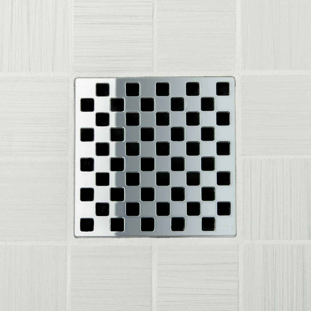 Ebbe Drains Unique Square Shower Drain Grate - Weave