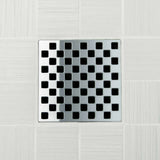 Ebbe Drains Unique Square Shower Drain Grate - Weave
