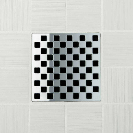 Ebbe Drains Unique Square Shower Drain Grate - Weave