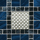 Ebbe Drains Unique Square Shower Drain Grate - Weave