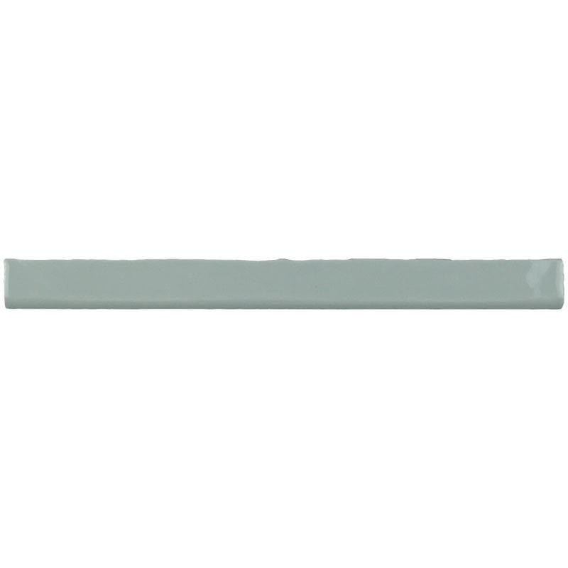 Kaleidoscope Handmade Ceramic Tile Bullnose 1x12 - Light Blue
