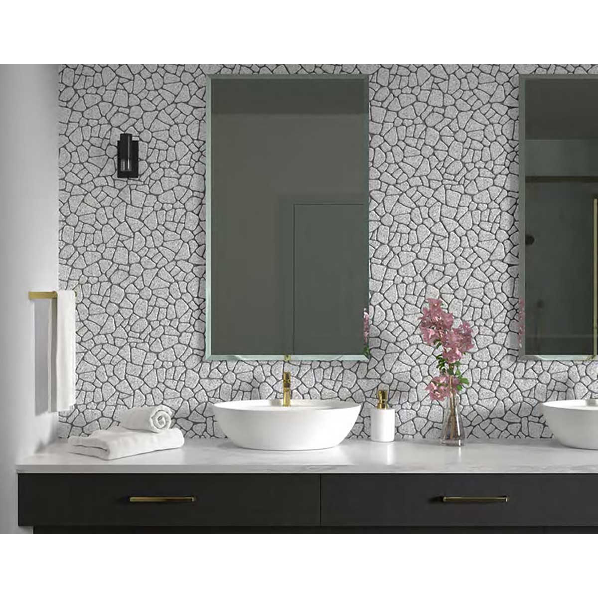 Cement Sprinkle Terrazzo Pebble Mosaic Tile Tumbled Finish
