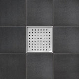 SereneDrains Square Shower Drain Traditional Square 6 BN