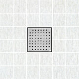 SereneDrains Square Shower Drain Traditional Square 6 BN