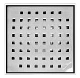 SereneDrains Square Shower Drain Traditional Square 6 BN