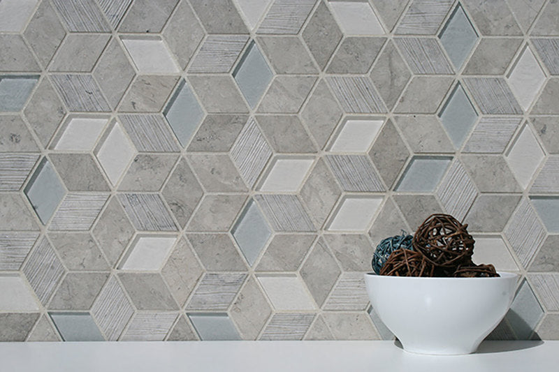Bennelong Point Stone N Glass Cube Blend - Carrara