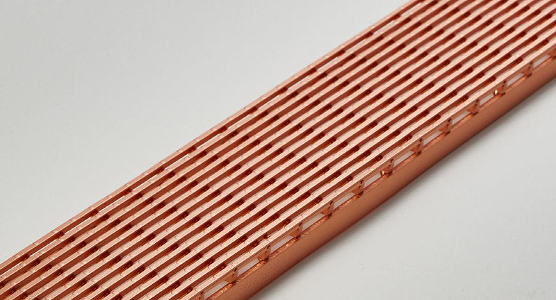 Quartz Linear Shower Drain Linear Wedge - Rose Gold