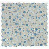 Modern blue grey glass mosaic tile for kitchen backsplash applications