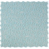 Glossy light blue glass mosaic tile for bathroom shower wall design
