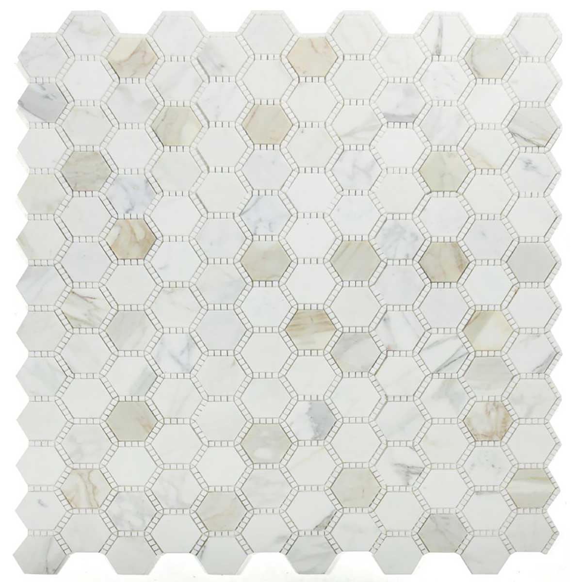 Luxury marble hexagon backsplash tile for kitchen installation