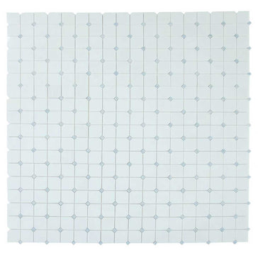 Modern clipped marble tile for residential interior applications