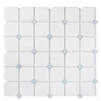 Crystal Ocean marble mosaic tile for luxury shower floors