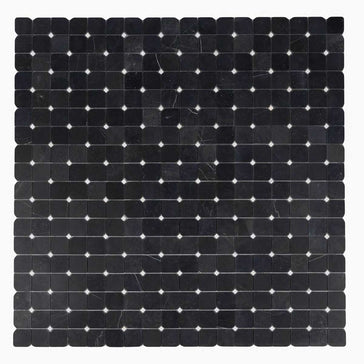 Honed marble mosaic tile for modern bathroom shower walls