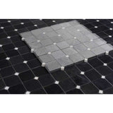 Decorative blue gray marble tile for fireplace surrounds