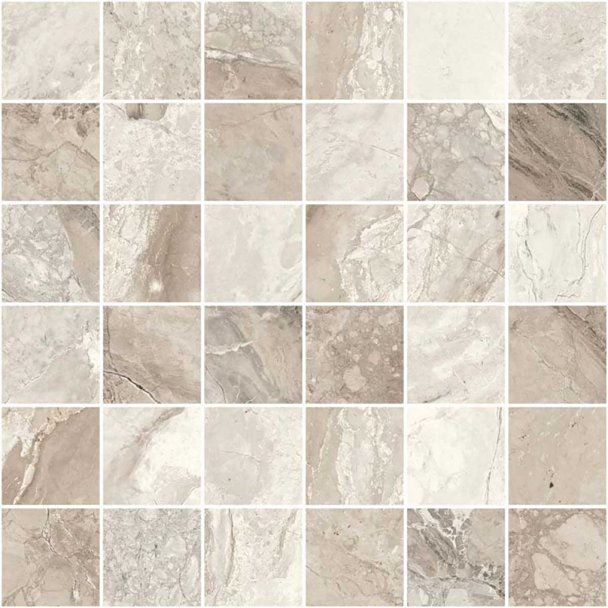 Beige matte porcelain mosaic tile 12x12 sheet