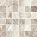 Beige matte porcelain mosaic tile 12x12 sheet