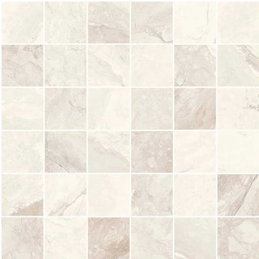 Ivory 2x2 matte porcelain mosaic tile 12x12 sheet