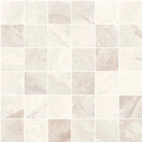 Ivory 2x2 matte porcelain mosaic tile 12x12 sheet