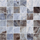Ocean 2x2 matte porcelain mosaic tile 12x12 sheet