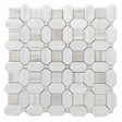 Calacatta Marble Mosaic Tile 12 x 12 Honed Natural Stone - Fog White