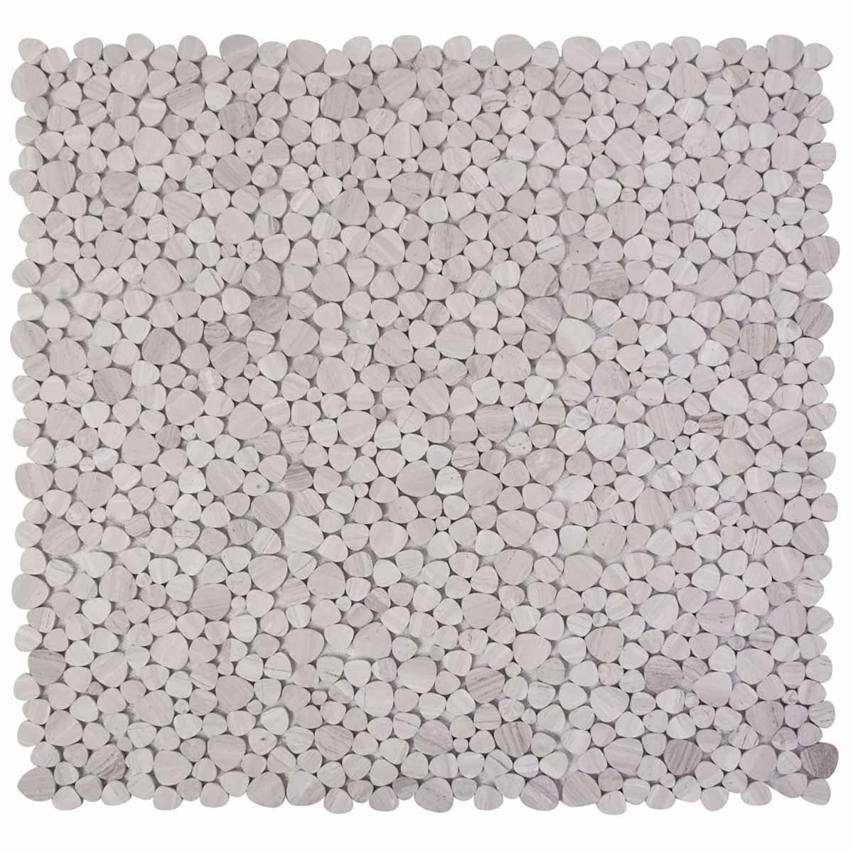 Mosaics Haisa Marble Pebble look - Grey
