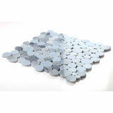 Mosaics Marble Pebbles Heart Shape - Sky Blue