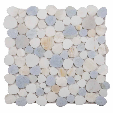 Marble Pebbles Mosaics Heart Shape - Marina
