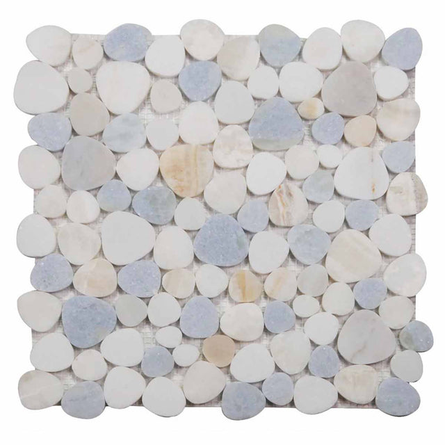 Marble Pebbles Mosaics Heart Shape - Marina