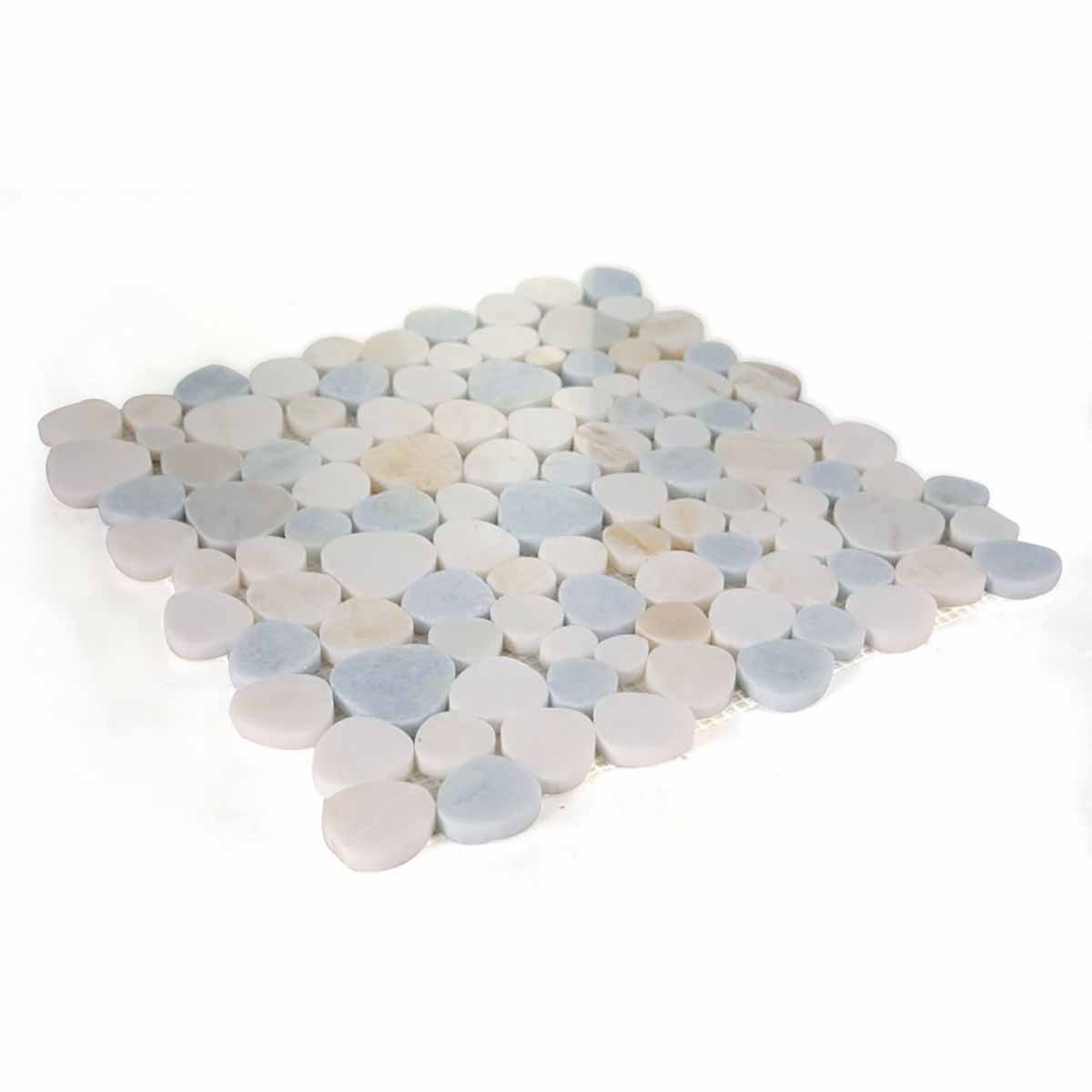 Marble Pebbles Mosaics Heart Shape - Marina