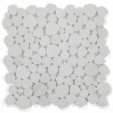 Mosaics Marble Pebbles Heart Shape - Dolomite Honed