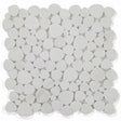 Mosaics Marble Pebbles Heart Shape - Dolomite Honed