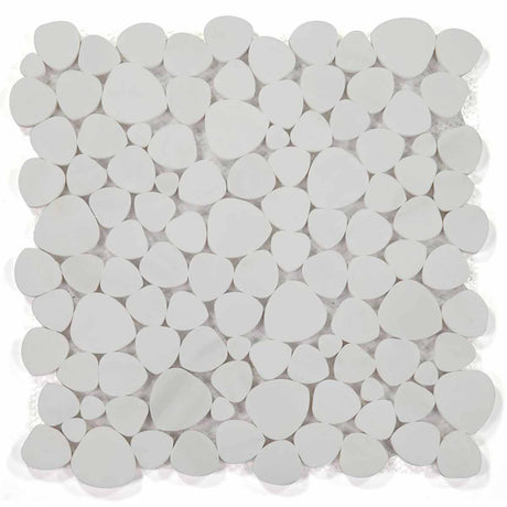 Mosaics Marble Pebbles Heart Shape - Dolomite Honed
