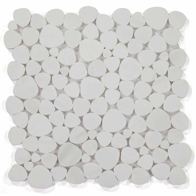Mosaics Marble Pebbles Heart Shape - Dolomite Honed