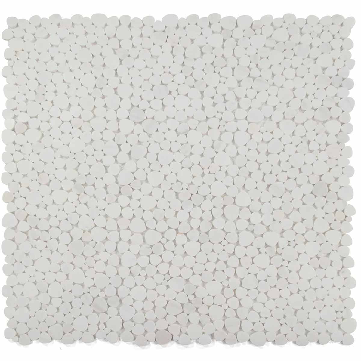 Mosaics Marble Pebbles Heart Shape - Dolomite Honed