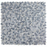 Marble Pebbles Mosaics Heart Shape - Italian Blue