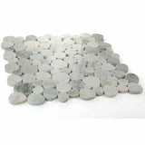 Marble Pebbles Mosaics Heart Shape - River Green