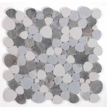 Marble Pebbles Mosaics Heart Shape - Beach Rocks