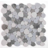 Marble Pebbles Mosaics Heart Shape - Beach Rocks