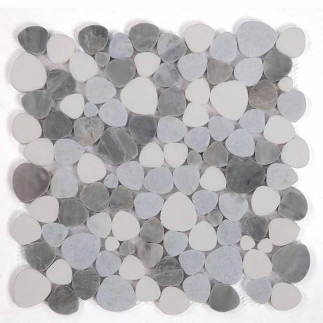 Marble Pebbles Mosaics Heart Shape - Beach Rocks