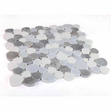 Marble Pebbles Mosaics Heart Shape - Beach Rocks